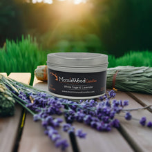 Load image into Gallery viewer, White Sage & Lavender - Soy Tin Collection