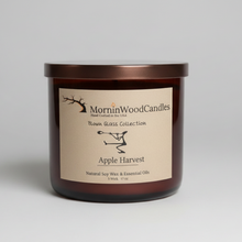 Load image into Gallery viewer, Apple Harvest-Soy 3-Wick Blown Glass Collection

