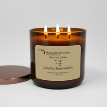 Load image into Gallery viewer, Campfire Marshmallow-Soy 3-Wick Blown Glass Collection
