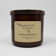 Load image into Gallery viewer, Campfire Marshmallow-Soy 3-Wick Blown Glass Collection
