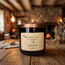 Load image into Gallery viewer, Apothecary-Soy 3-Wick Blown Glass Collection
