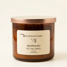 Load image into Gallery viewer, Apothecary-Soy 3-Wick Blown Glass Collection
