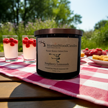 Load image into Gallery viewer, Raspberry Lemonade-3 Wick Blown Glass Collection
