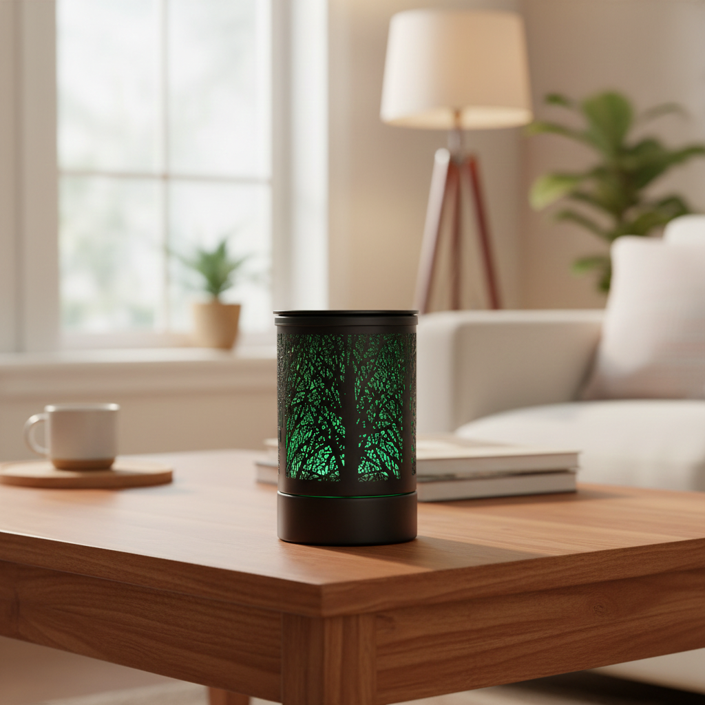 Electric Metal Wax Melt Warmer with 7 Color LED light