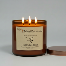 Load image into Gallery viewer, Hot Buttered Rum-Soy 3-Wick Blown Glass Collection
