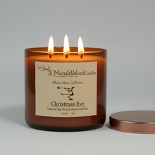 Load image into Gallery viewer, Christmas Eve-Soy 3-Wick Blown Glass Collection
