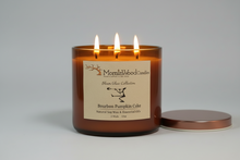 Load image into Gallery viewer, Bourbon Pumpkin Cake-Soy 3-Wick Blown Glass Collection
