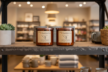 Load image into Gallery viewer, Grapefruit and Mangosteen-Soy 3-Wick Blown Glass Collection
