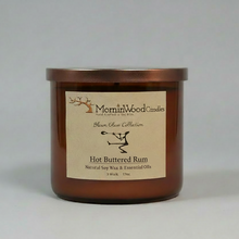 Load image into Gallery viewer, Hot Buttered Rum-Soy 3-Wick Blown Glass Collection
