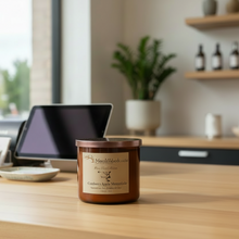 Load image into Gallery viewer, Cranberry Apple Marmalade-Soy 3-Wick Blown Glass Collection
