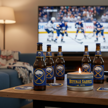 Load image into Gallery viewer, Buffalo Sabres -Sharpen Your Swords- Soy Tin Collection

