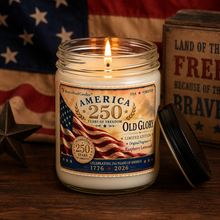 Load image into Gallery viewer, Old Glory – America 250 Limited Edition Soy Candle
