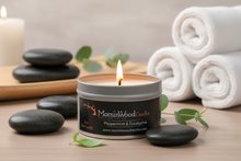 Load image into Gallery viewer, Peppermint and Eucalyptus -Soy Tin Collection
