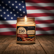 Load image into Gallery viewer, Stars &amp; Stripes – America 250 Limited Edition Soy Candle
