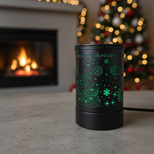 Load image into Gallery viewer, Christmas Electric Metal  Wax Melt Warmer with 7 Color LED light
