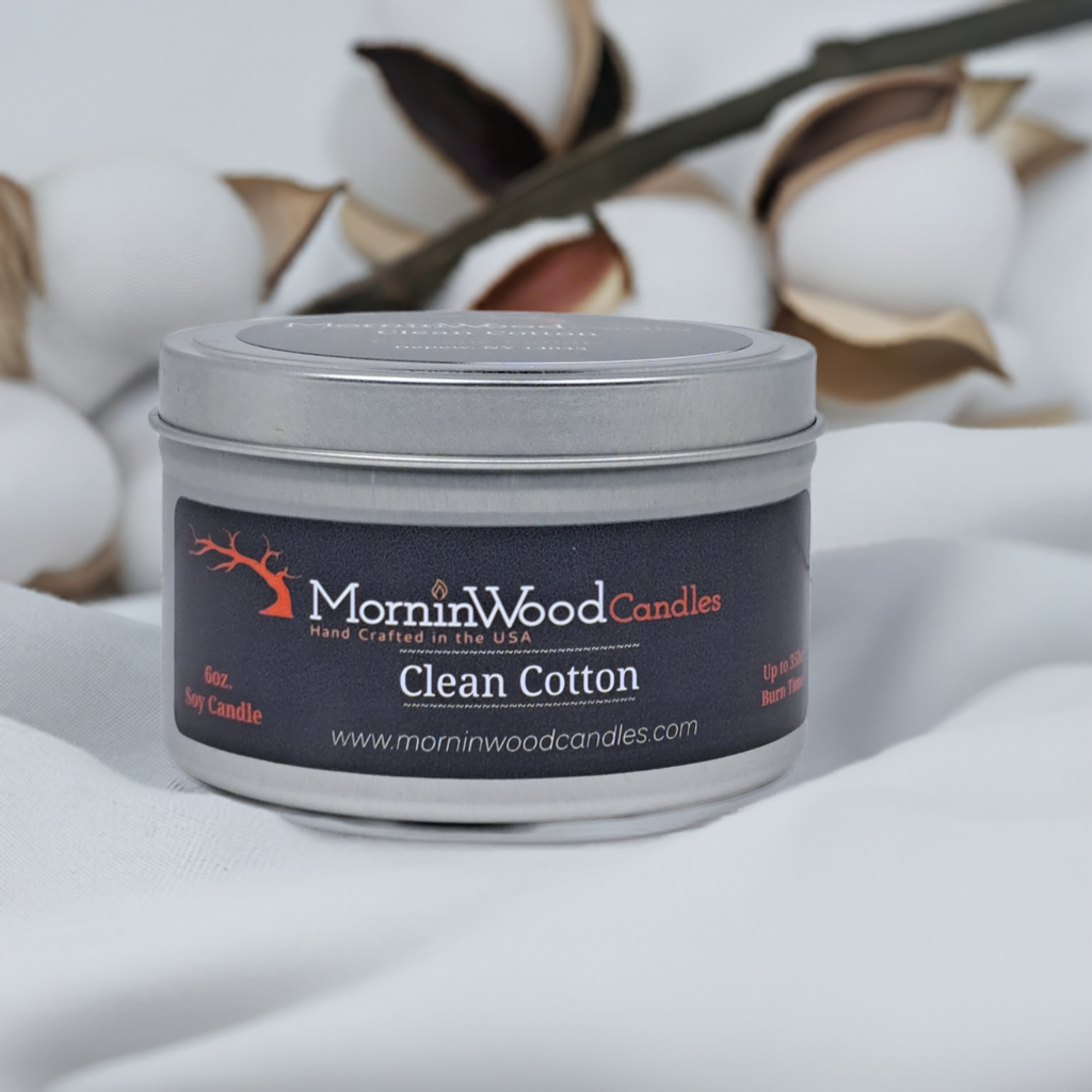 Clean Cotton - 8 oz. Tin (new scent)