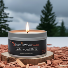 Load image into Gallery viewer, Cedarwood Blanc - Soy Tin Collection
