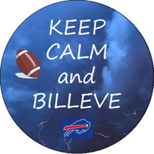 Load image into Gallery viewer, Buffalo Bills - Keep Calm and Billeve - Soy Tin Collection

