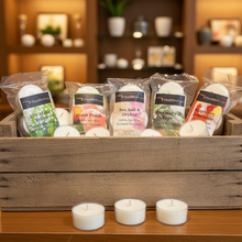 Load image into Gallery viewer, Soy Wax Melts Bundle – 10 Packs  *Get 2 Three packs Scented Tea Lights Free
